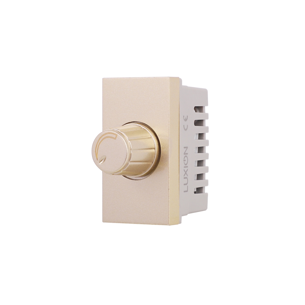 Modul Intrerupator Mecanic cu Variator 1M LUXION, Standard Italian - auriu