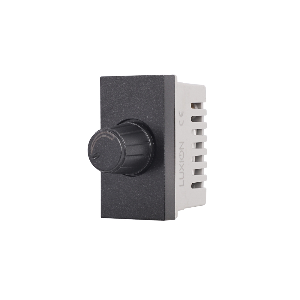 Modul Intrerupator Mecanic cu Variator 1M LUXION, Standard Italian - negru