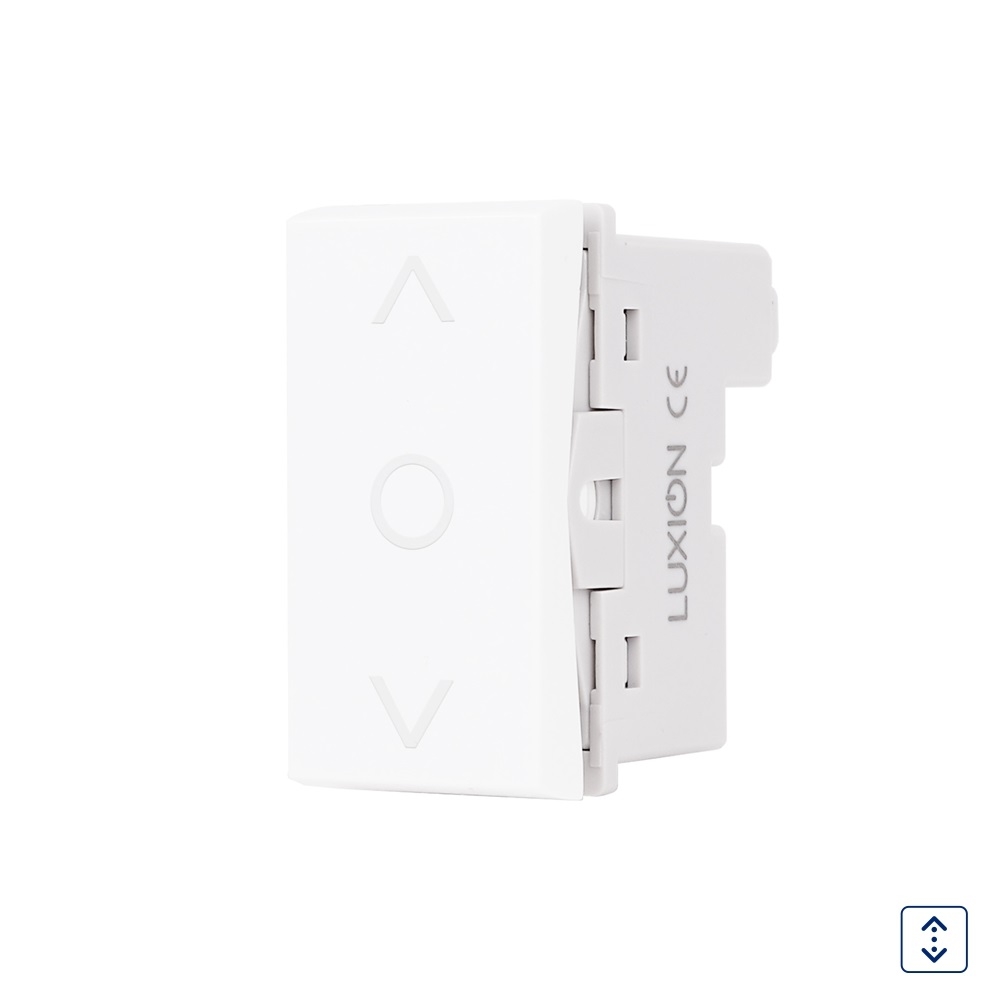 Modul Intrerupator Mecanic Jaluzele 1M LUXION, Standard Italian - alb
