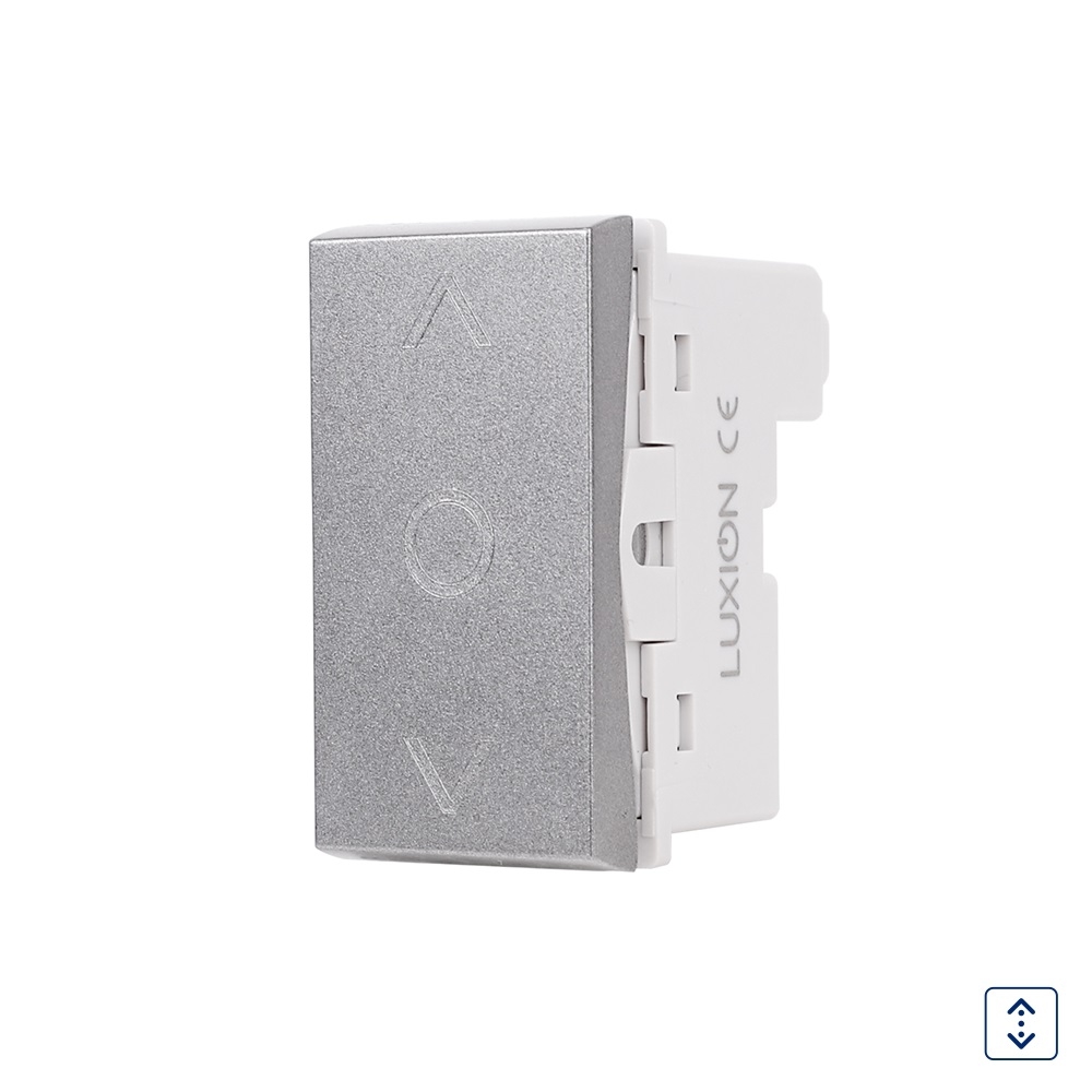 Modul Intrerupator Mecanic Jaluzele 1M LUXION, Standard Italian - gri