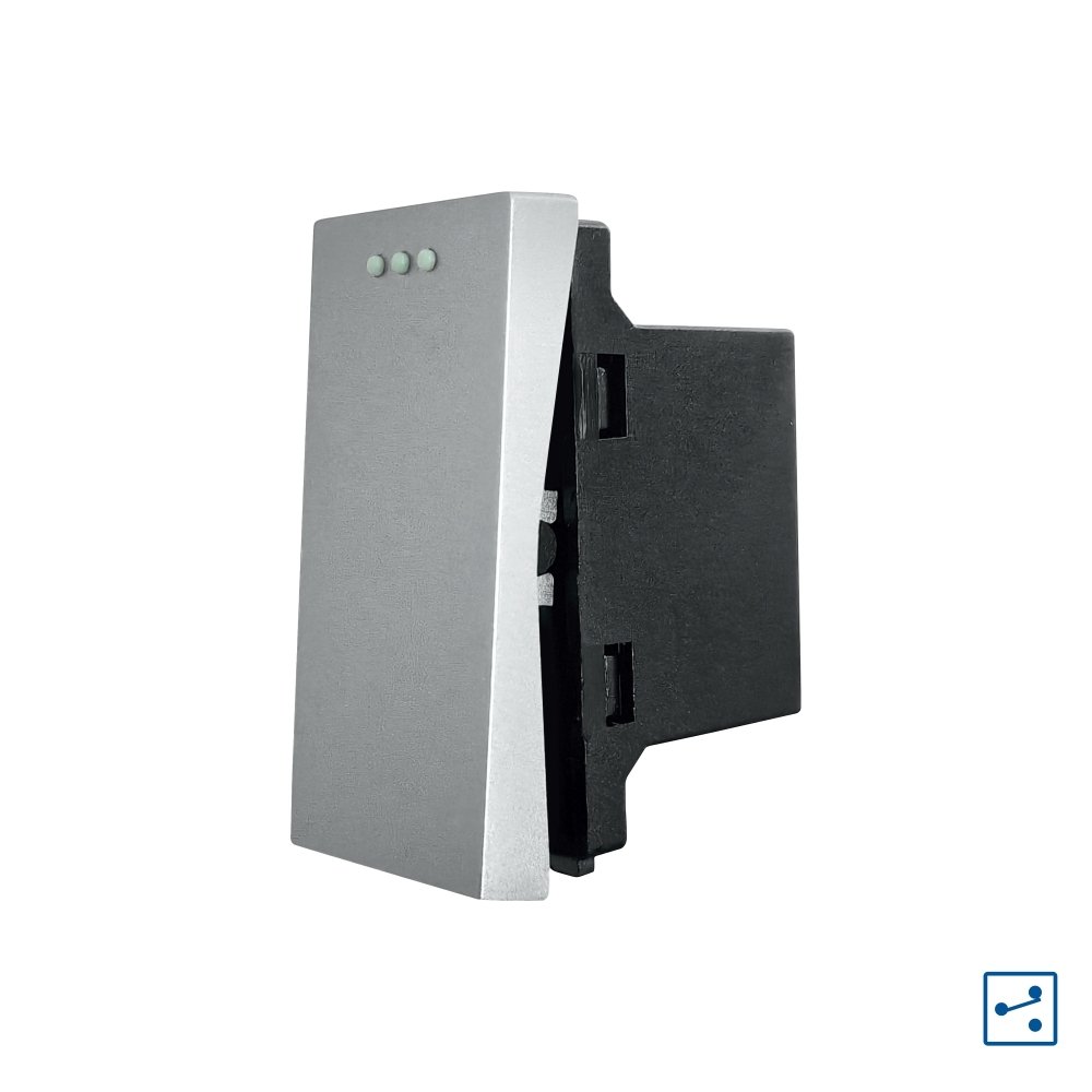 Modul Intrerupator Simplu Cap Scara Mecanic 1M LUXION - gri