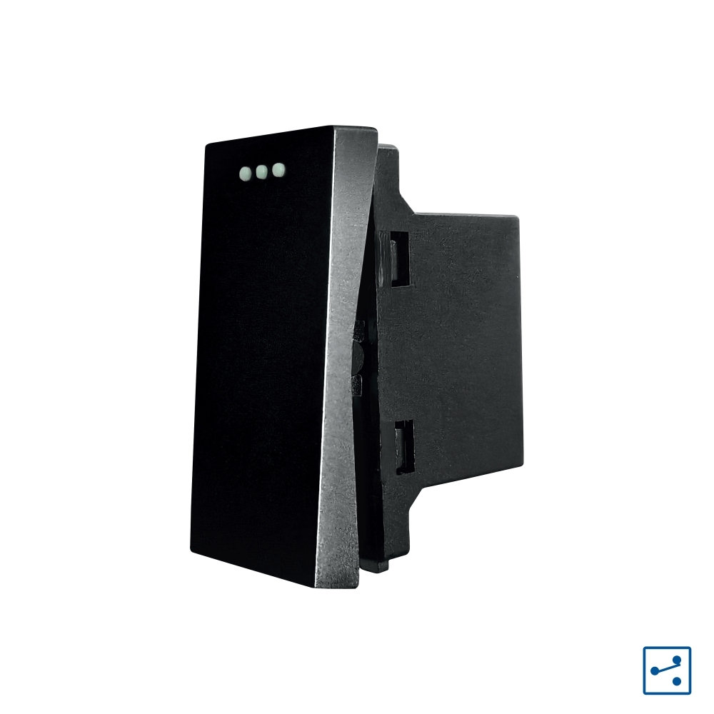 Modul Intrerupator Simplu Cap Scara Mecanic 1M LUXION - negru