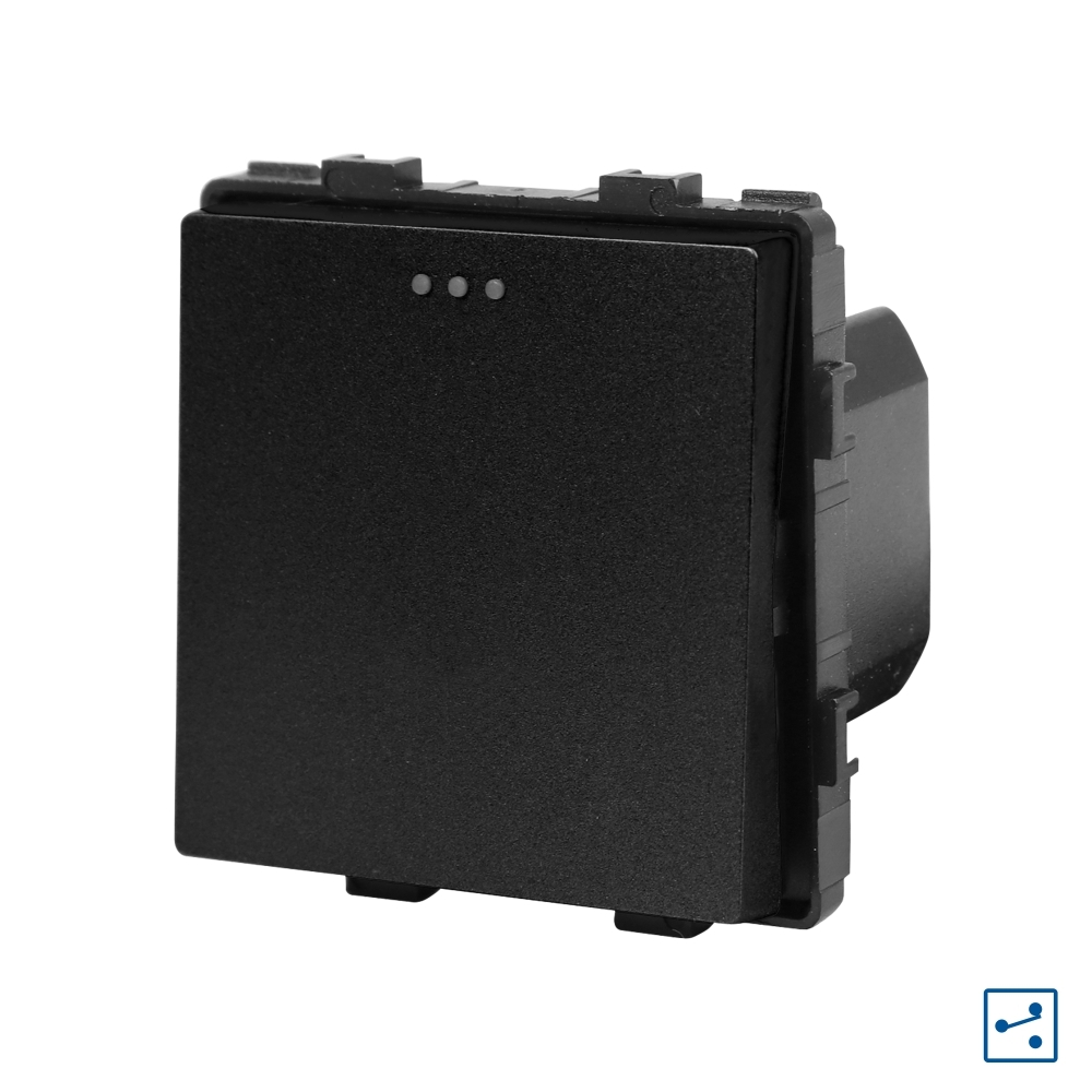 Modul Intrerupator Simplu Cap Scara Mecanic LUXION - negru