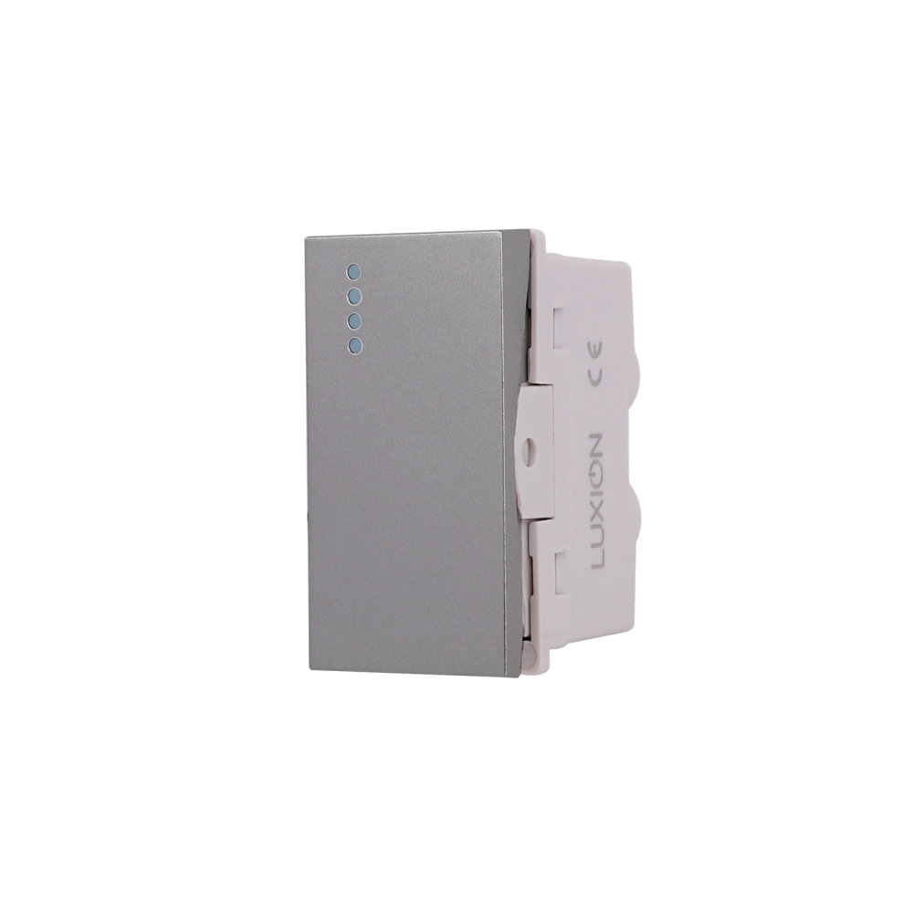 Modul Intrerupator Simplu Mecanic 1M LUXION, Standard Italian - gri