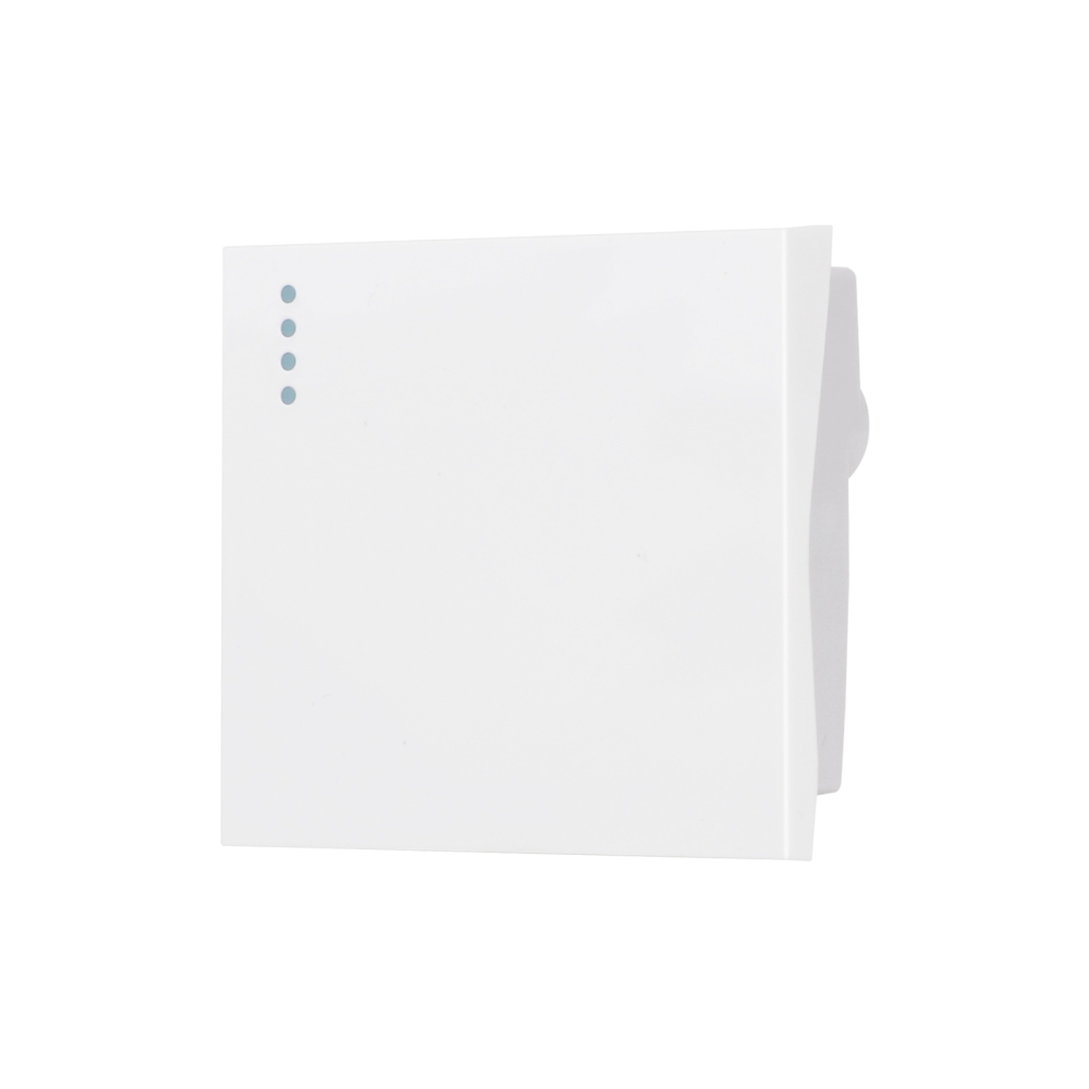 Modul Intrerupator Simplu Mecanic 2M LUXION, Standard Italian - alb