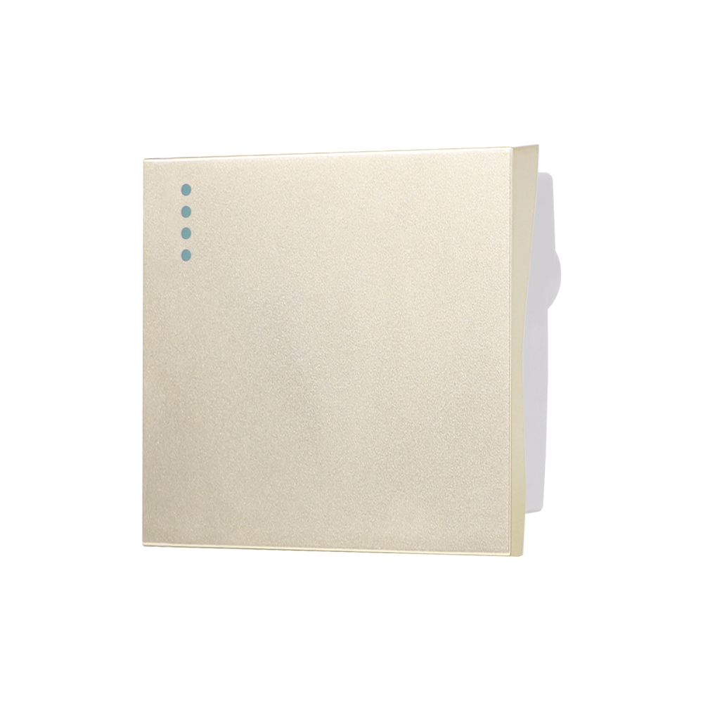 Modul Intrerupator Simplu Mecanic 2M LUXION, Standard Italian - auriu
