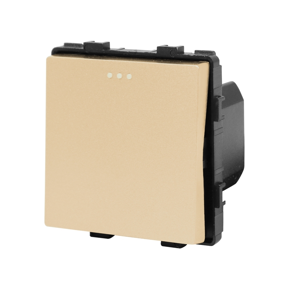 Modul Intrerupator Simplu Mecanic LUXION - auriu