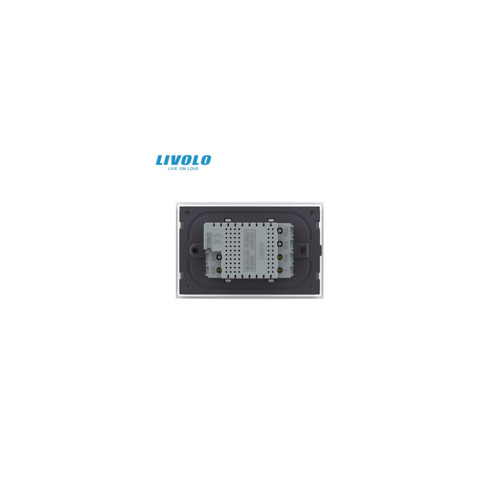 Modul intrerupator simplu tactil, cap scara / cap cruce, standard italian, 3M