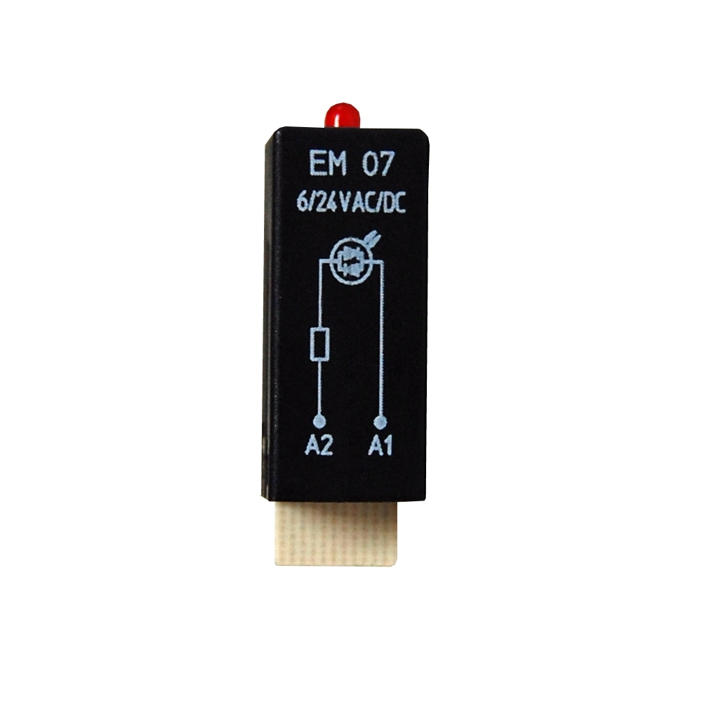 Modul LED rosu 6/24 VAC/DC pt.relee PT