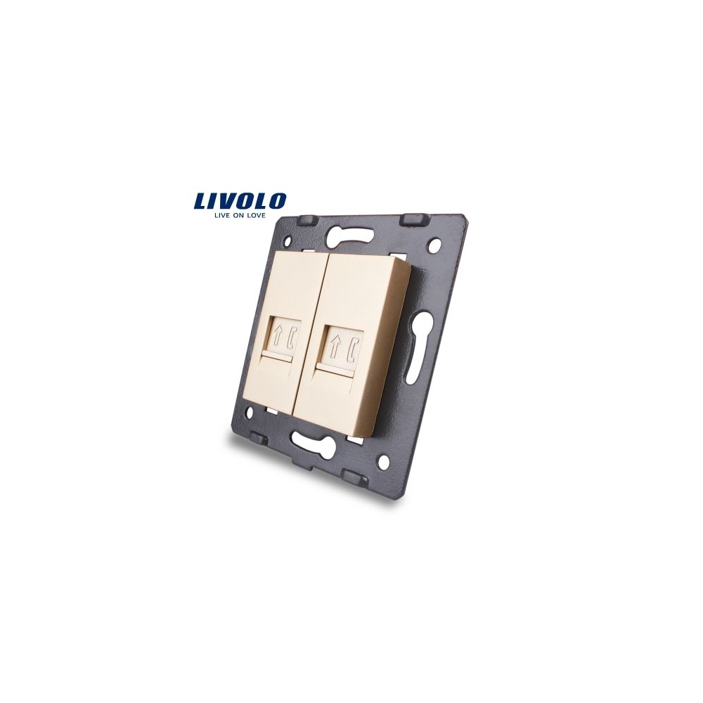 Modul Priză dublă telefon , 2xRJ11
