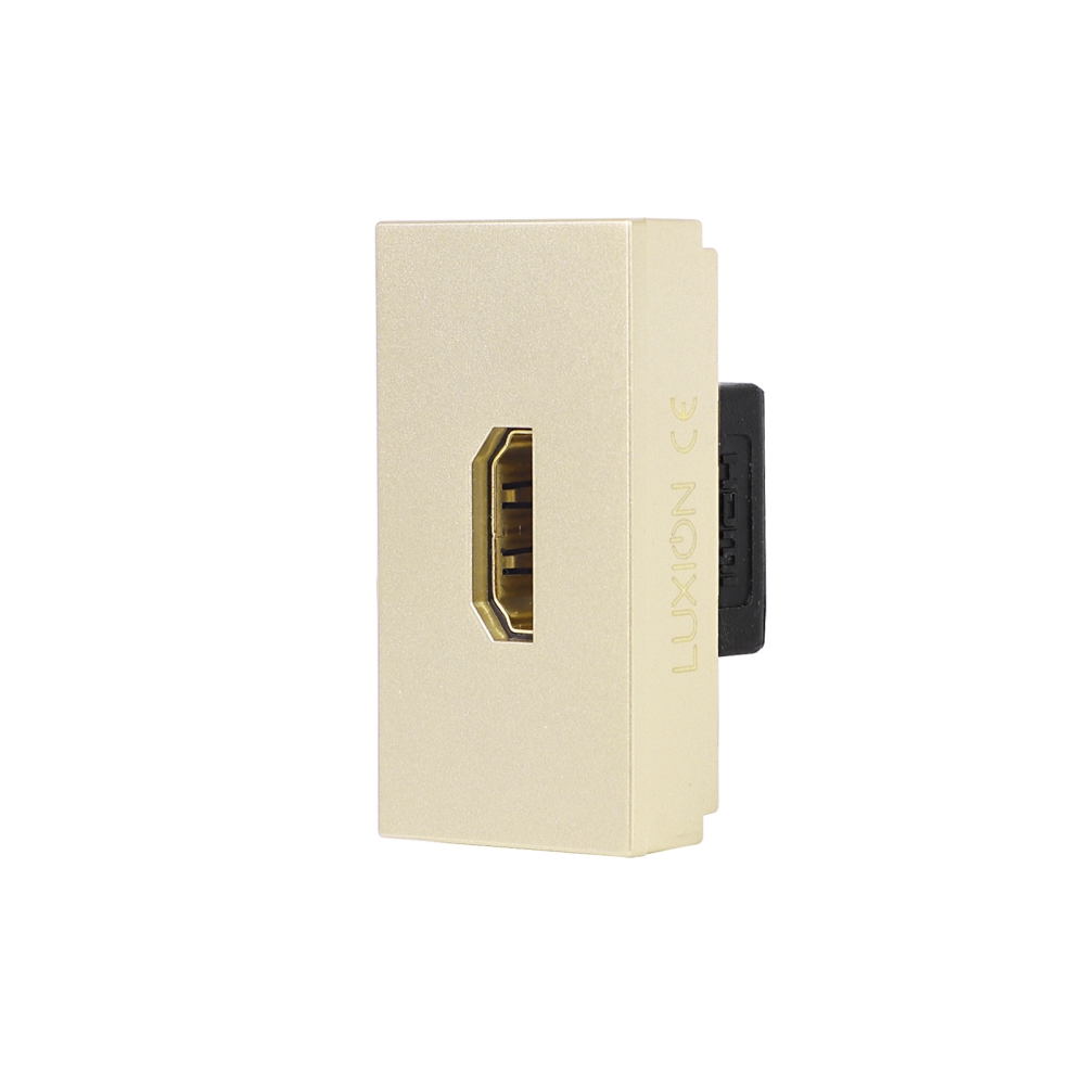 Modul Priza HDMI 1M LUXION, Standard Italian - auriu