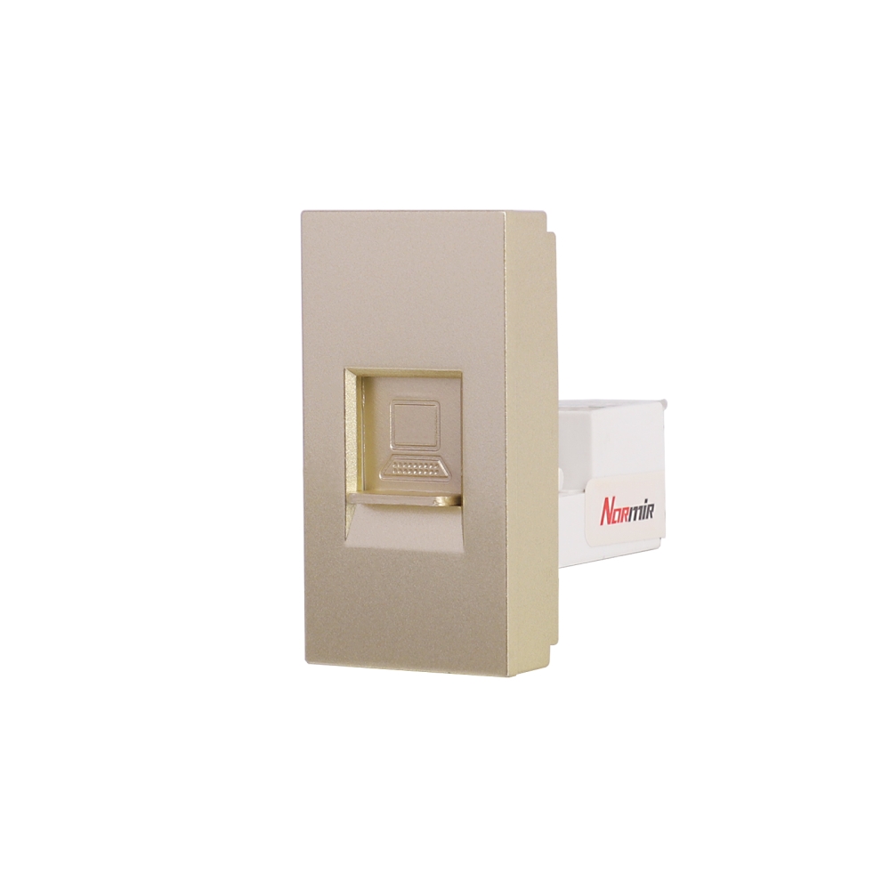 Modul Priza Internet 1M LUXION, Standard Italian - auriu