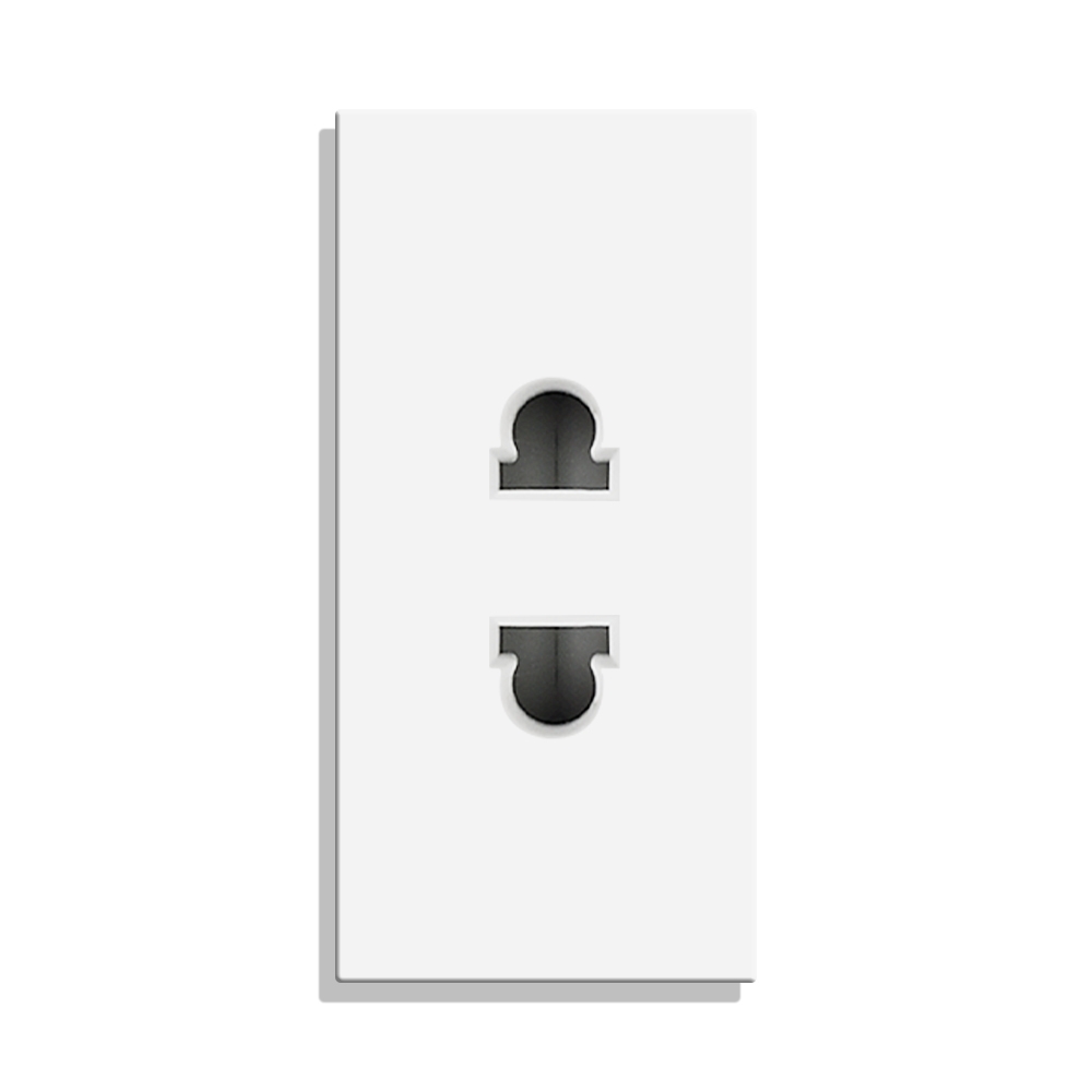 Modul Priza Simpla Ingusta LUXION - alb