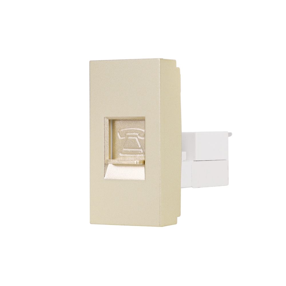 Modul Priza Telefon 1M LUXION, Standard Italian - auriu