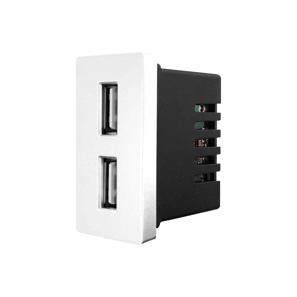 Modul Priza USB 2.4A 5V LUXION - alb