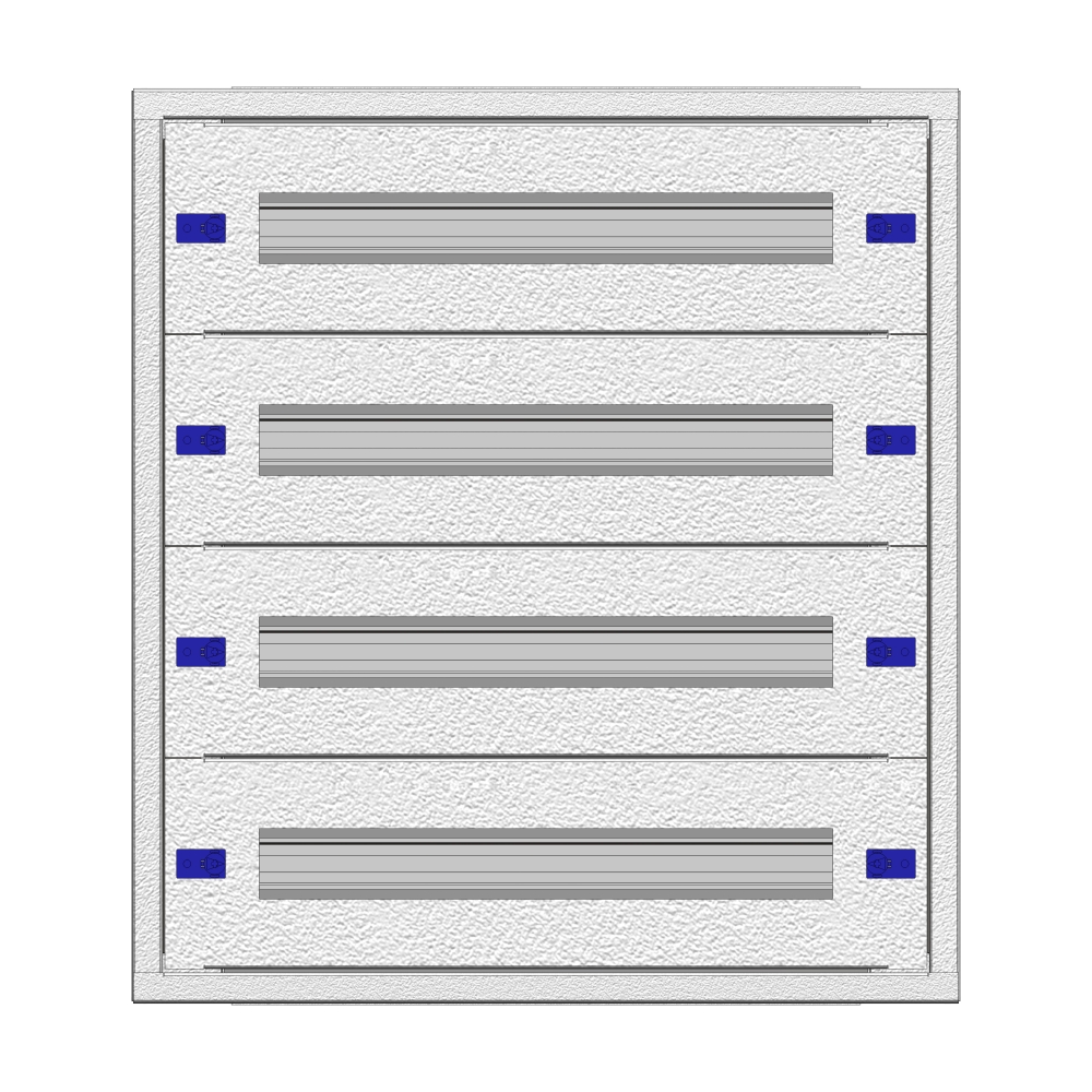 Modular chassis 2-12K, 4-rows, complete
