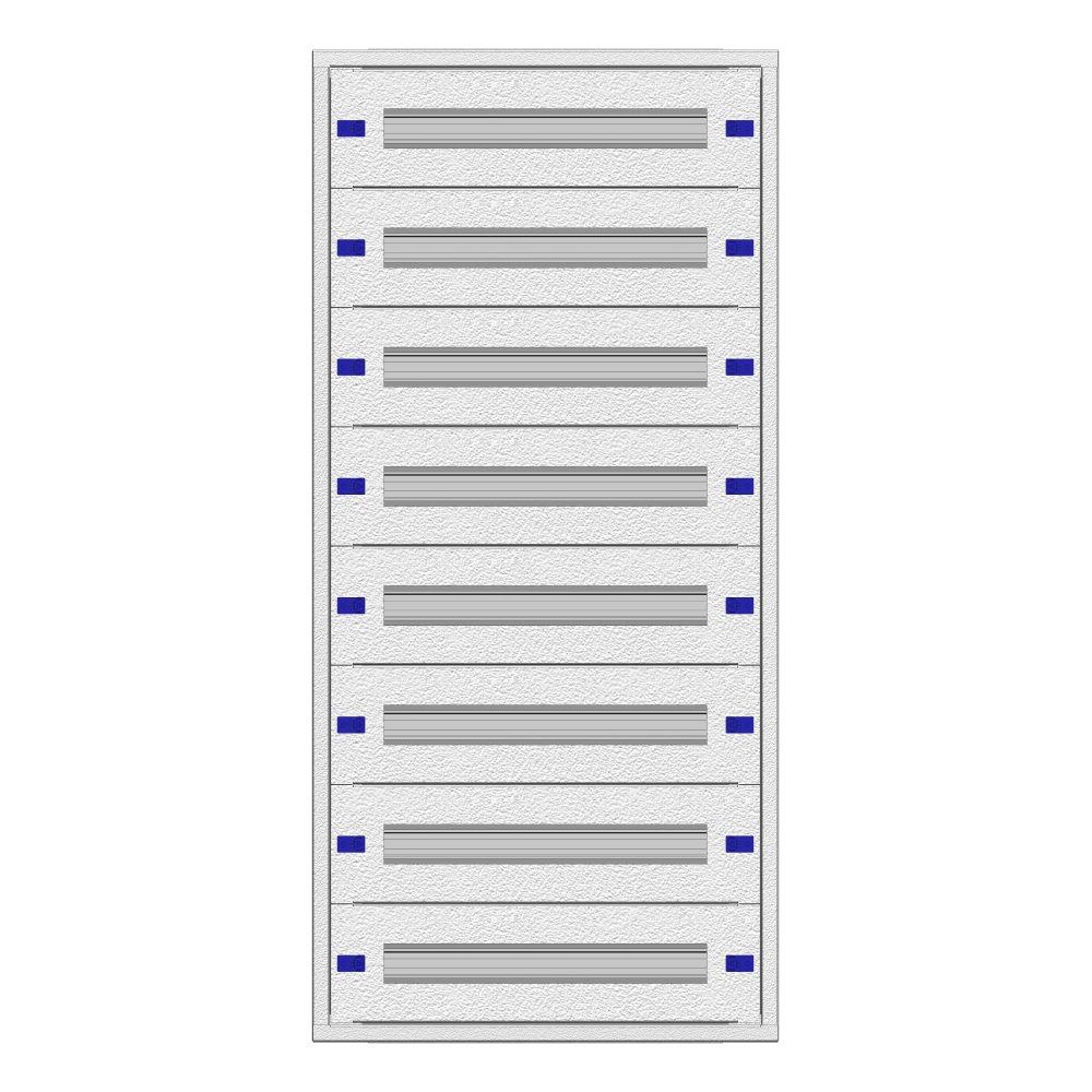 Modular chassis 2-24K, 8-rows, complete