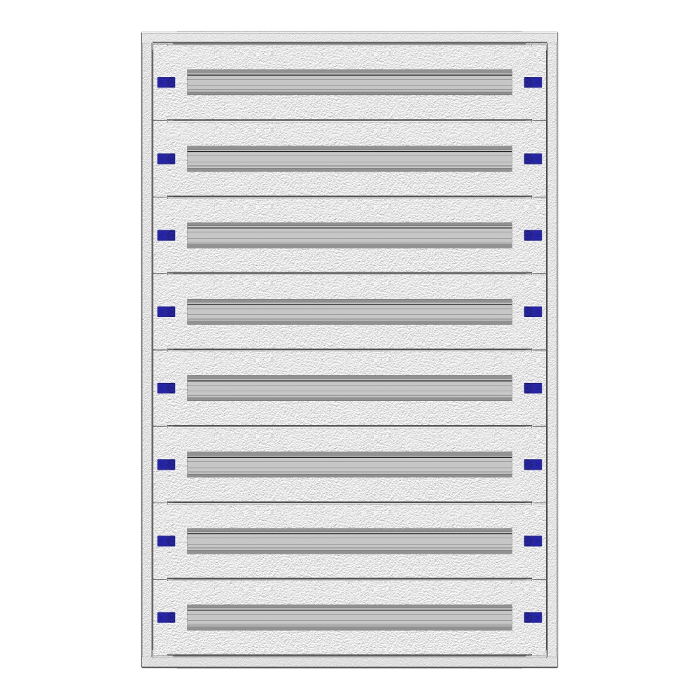 Modular chassis 3-24K flat, 8-rows, depth 100 mm
