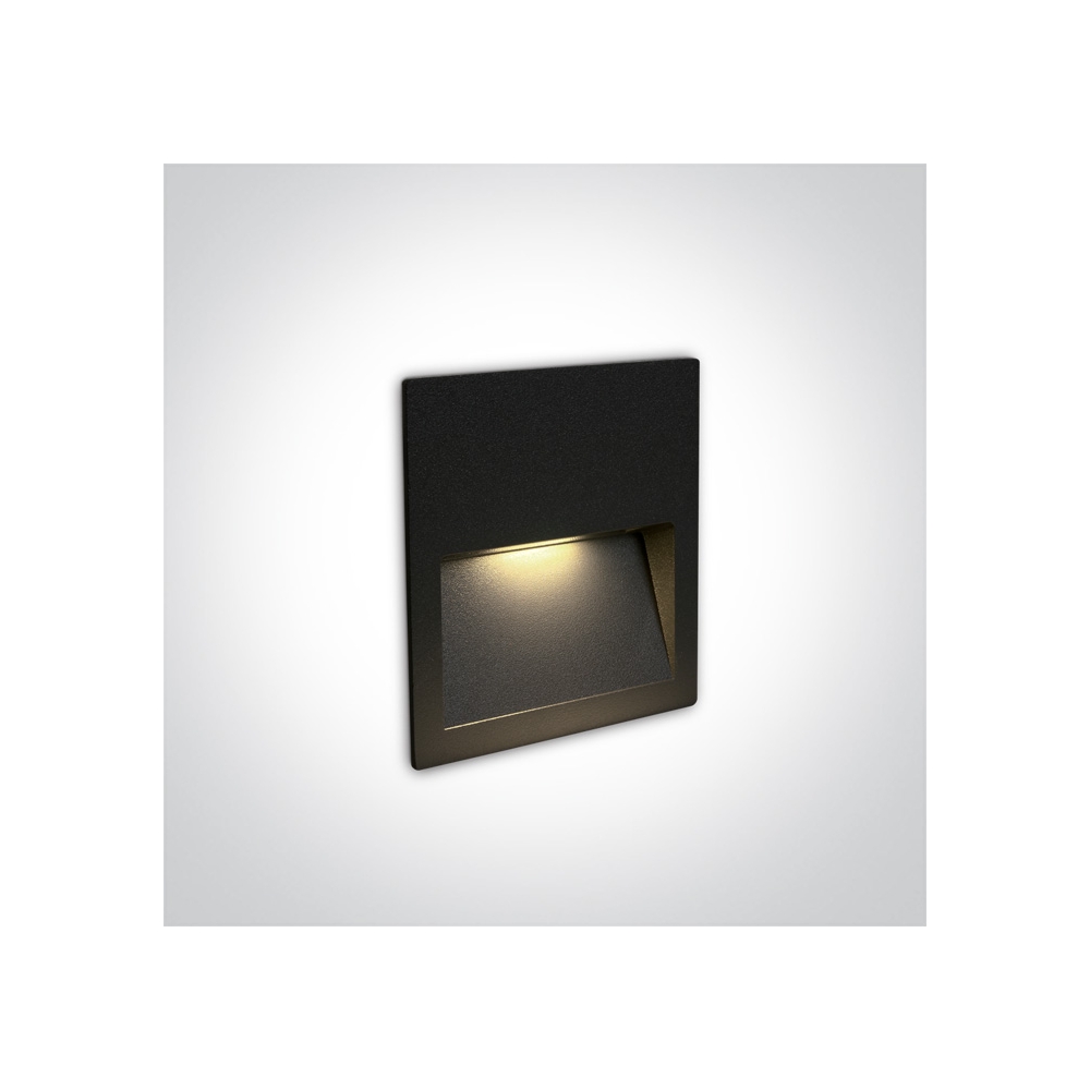 Moon Q LED 3W, 300lm, 3000K, 100-240V, IP65, negru