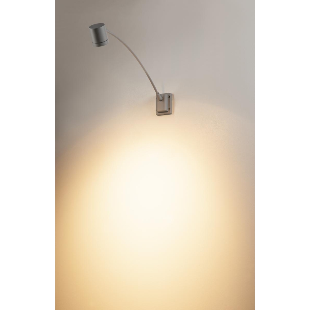 NEW MYRA DISPLAY CURVE, GU10, max. 50W, IP55, argintiu