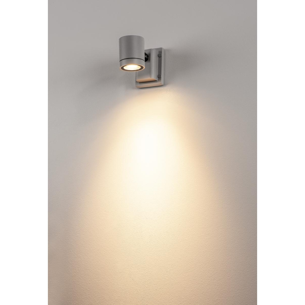 NEW MYRA WALL, GU10, max. 50W, IP55, alu, argintiu