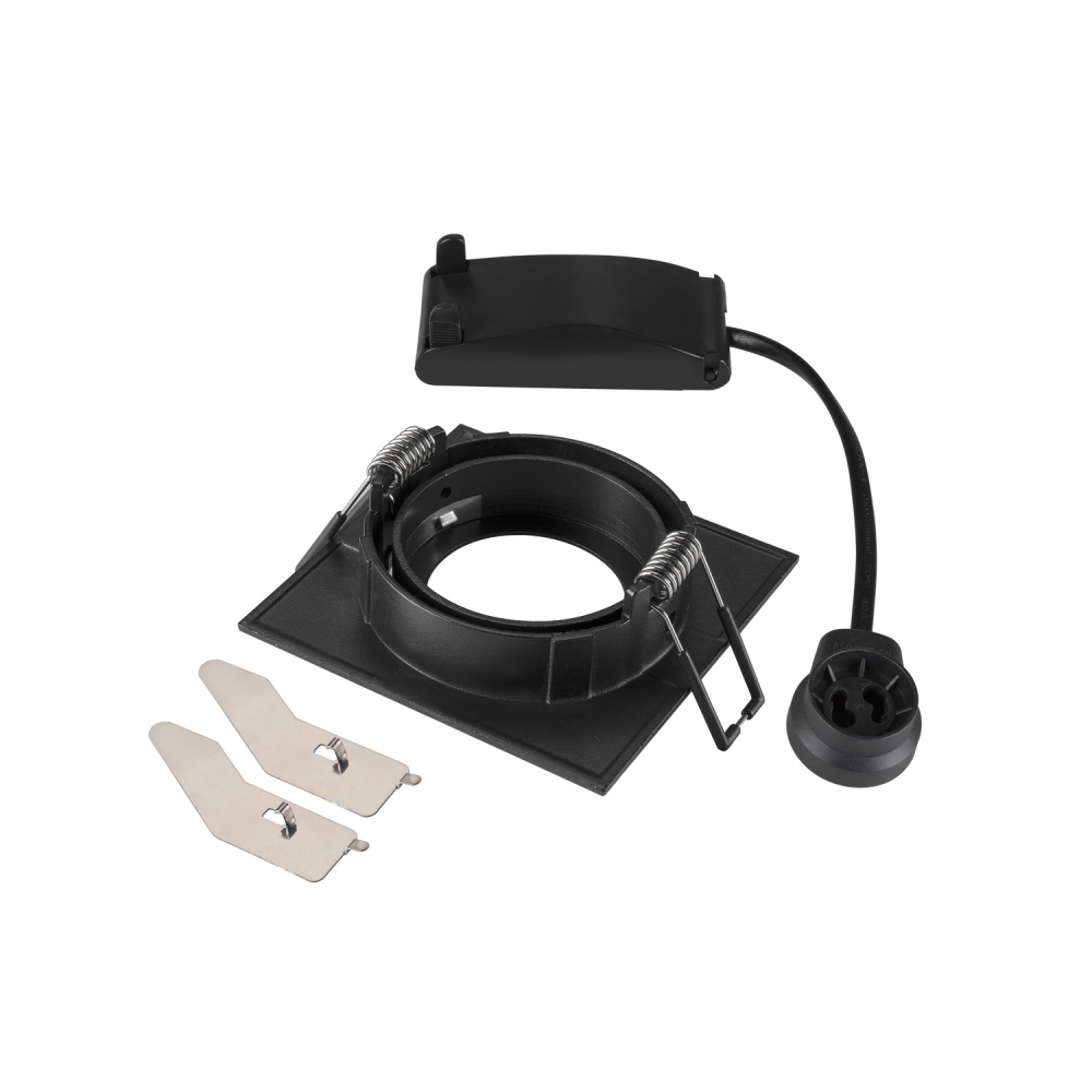 NEW TRIA 68, pătrat, max. 10W GU10, negru