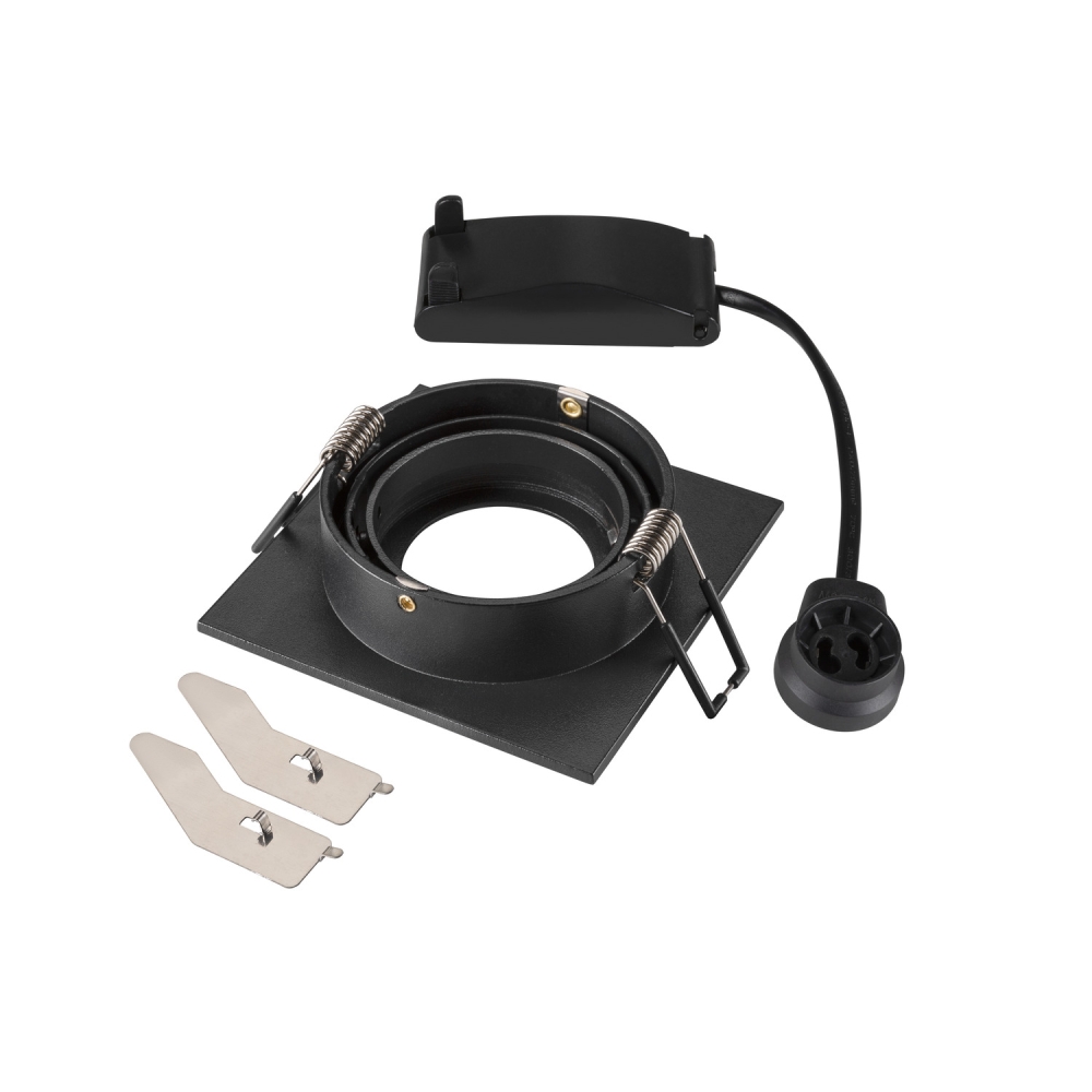 NEW TRIA 75, pătrat, max. 10W GU10, negru
