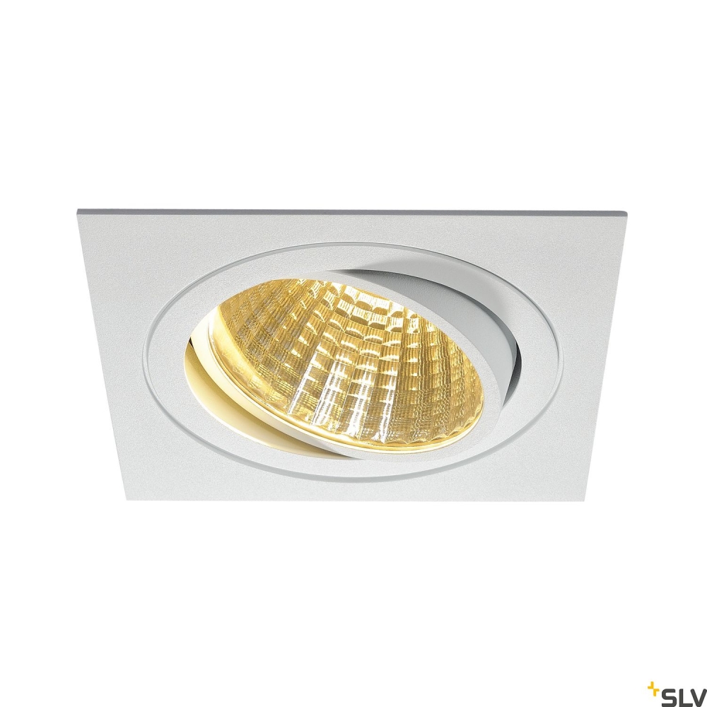 NEW TRIA LED DL patrat Set 25W2700K, 30&deg;, alb mat