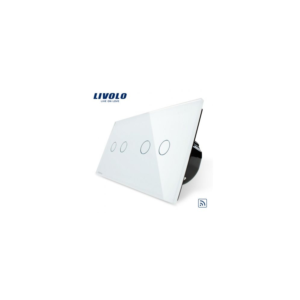 &Icirc;ntrerupător dublu+dublu wireless RF, generatia noua