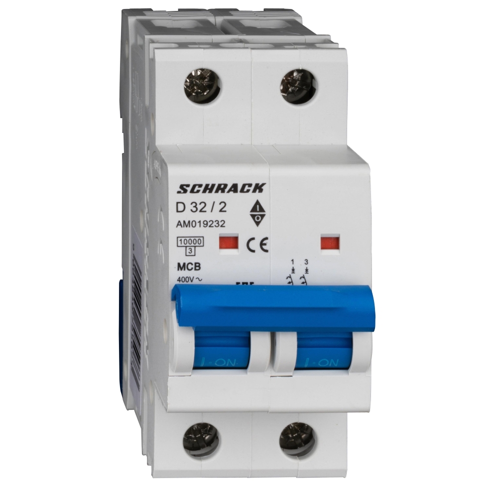 &Icirc;ntreruptor automat modular (MCB) AMPARO 10kA, D 32A, 2 poli