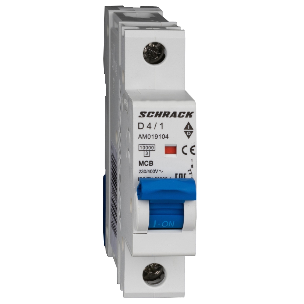 &Icirc;ntreruptor automat modular (MCB) AMPARO 10kA, D 4A, 1 pol