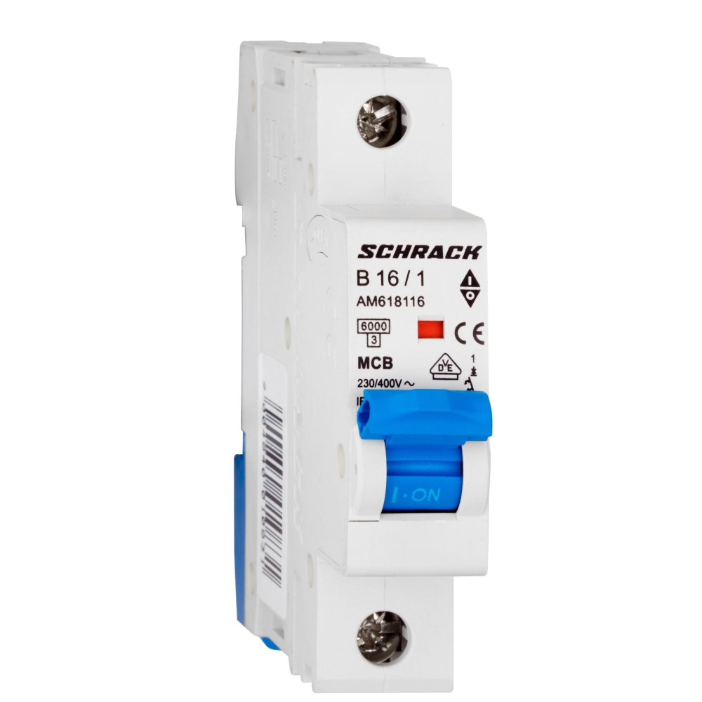 &Icirc;ntreruptor automat modular (MCB) AMPARO 6kA, B 16A, 1-pol