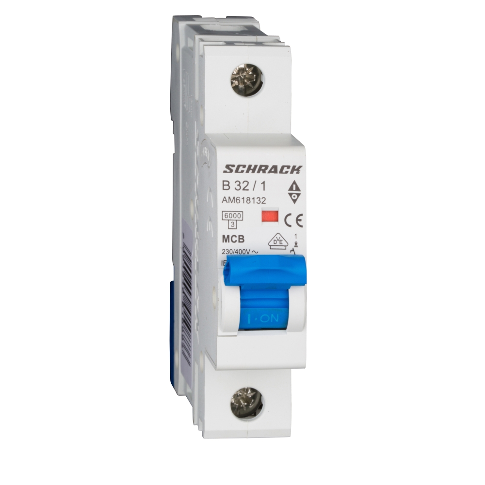&Icirc;ntreruptor automat modular (MCB) AMPARO 6kA, B 32A, 1-pol