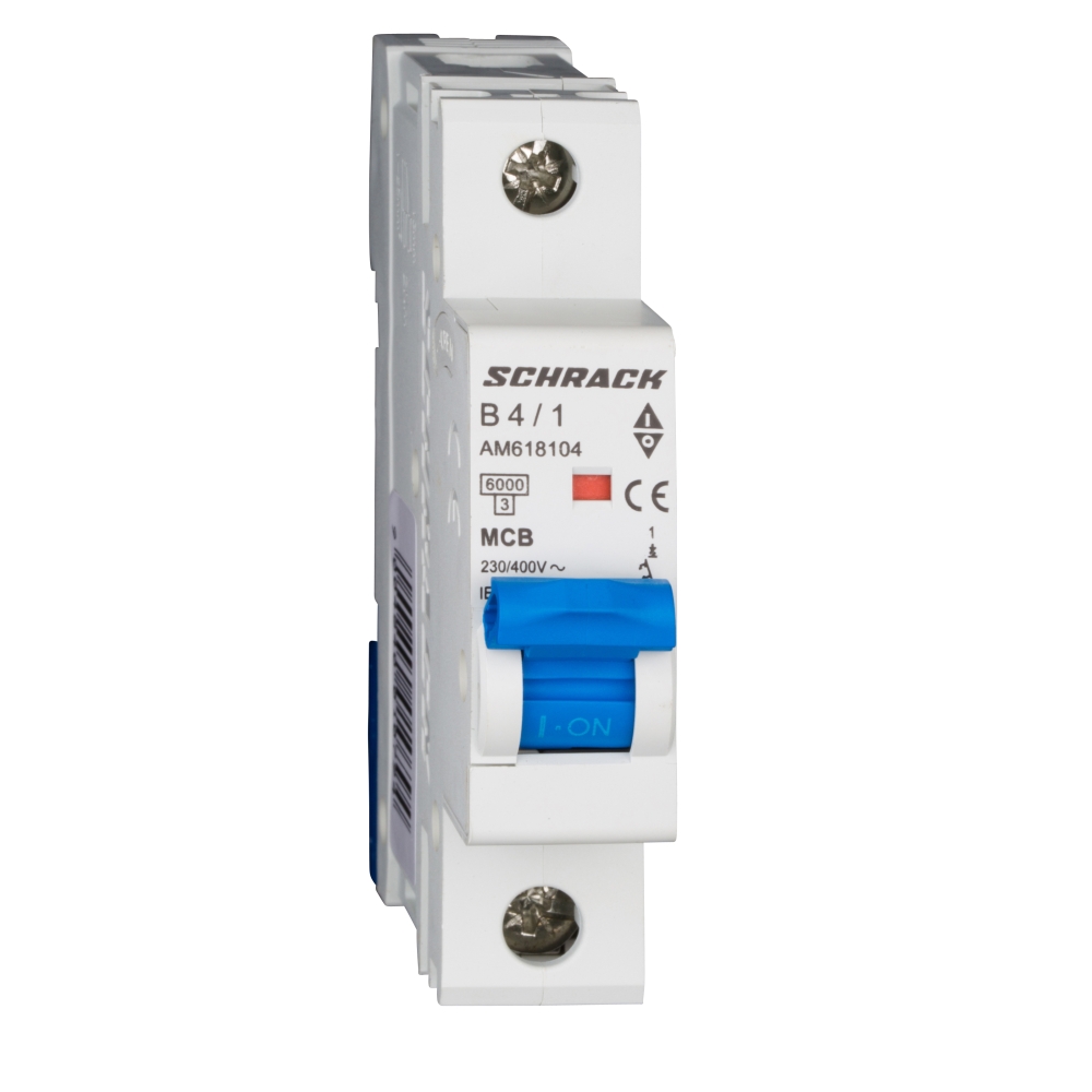 &Icirc;ntreruptor automat modular (MCB) AMPARO 6kA, B 4A, 1-pol