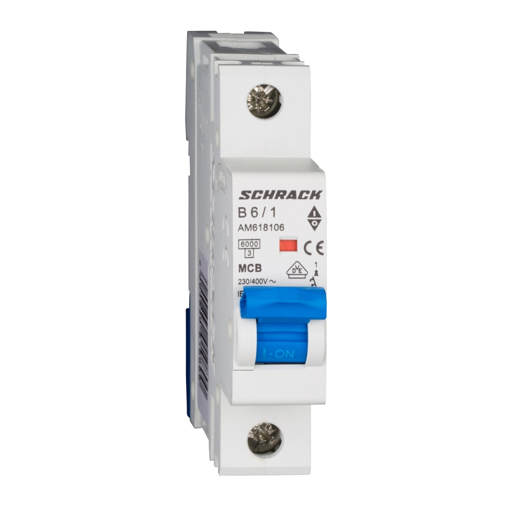 &Icirc;ntreruptor automat modular (MCB) AMPARO 6kA, B 6A, 1-pol