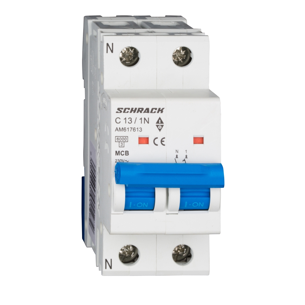&Icirc;ntreruptor automat modular (MCB) AMPARO 6kA, C 13A, 1P+N