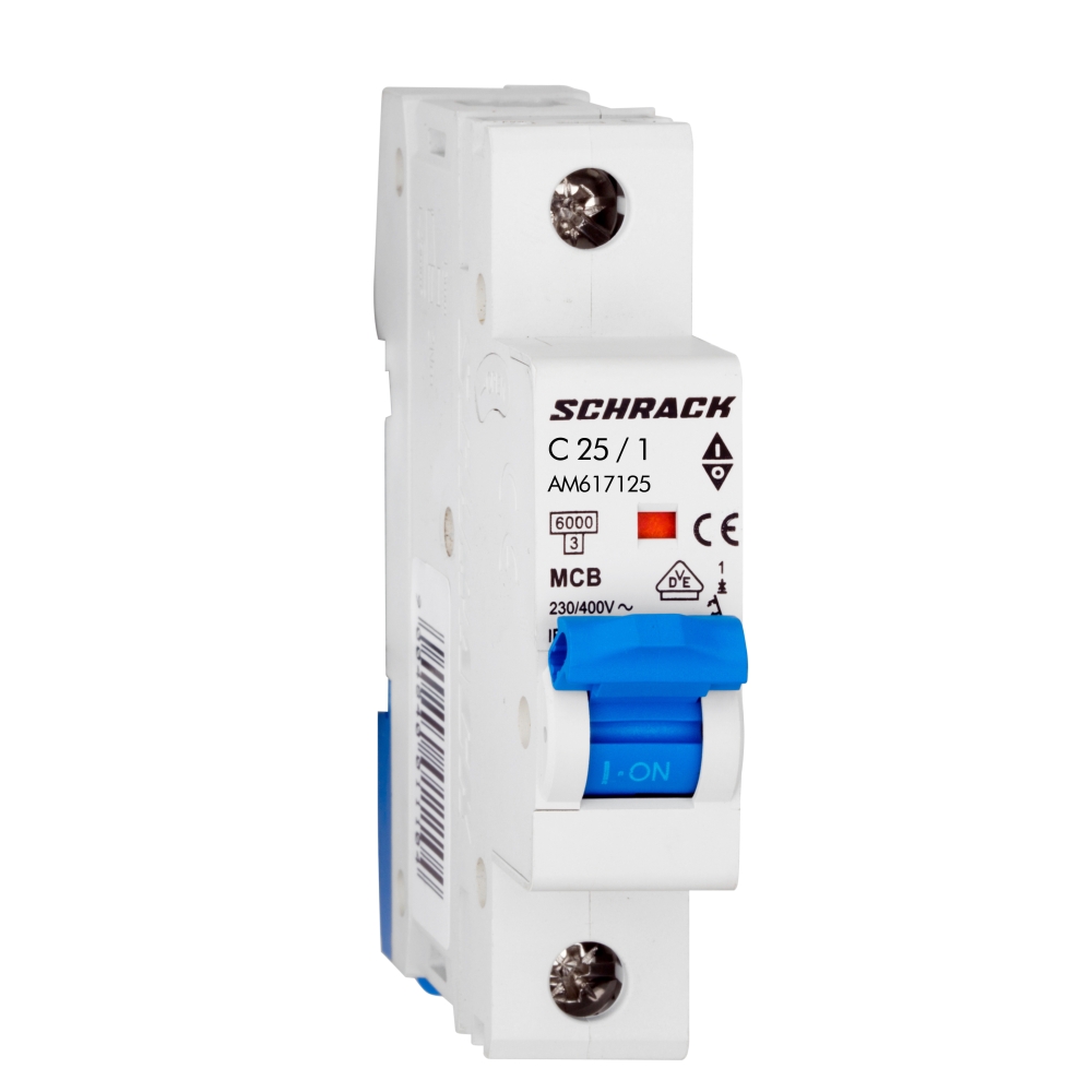 &Icirc;ntreruptor automat modular (MCB) AMPARO 6kA, C 25A, 1-pol