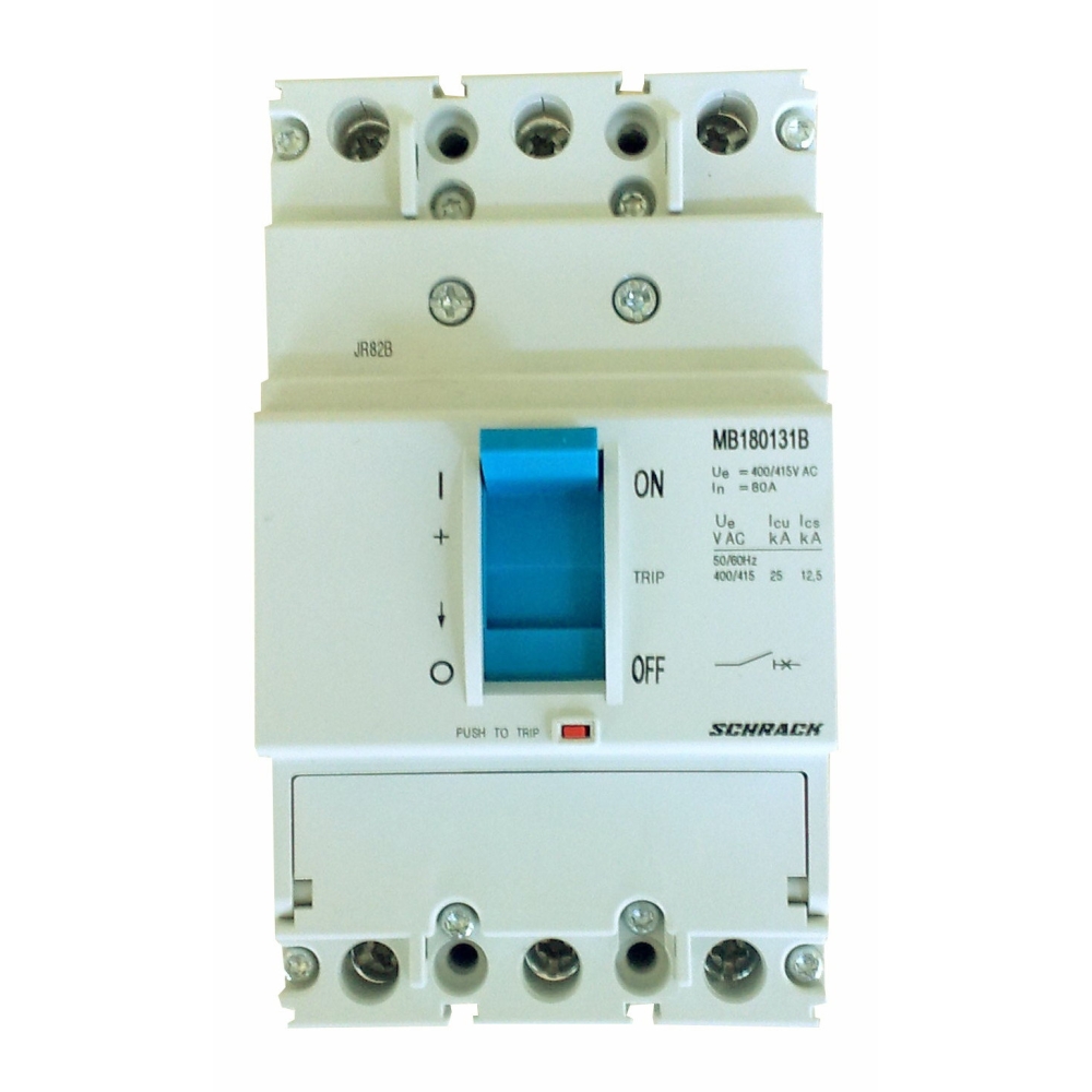 &Icirc;ntreruptor compact MB 25kA, borne cleme rapide 80A, 3 poli