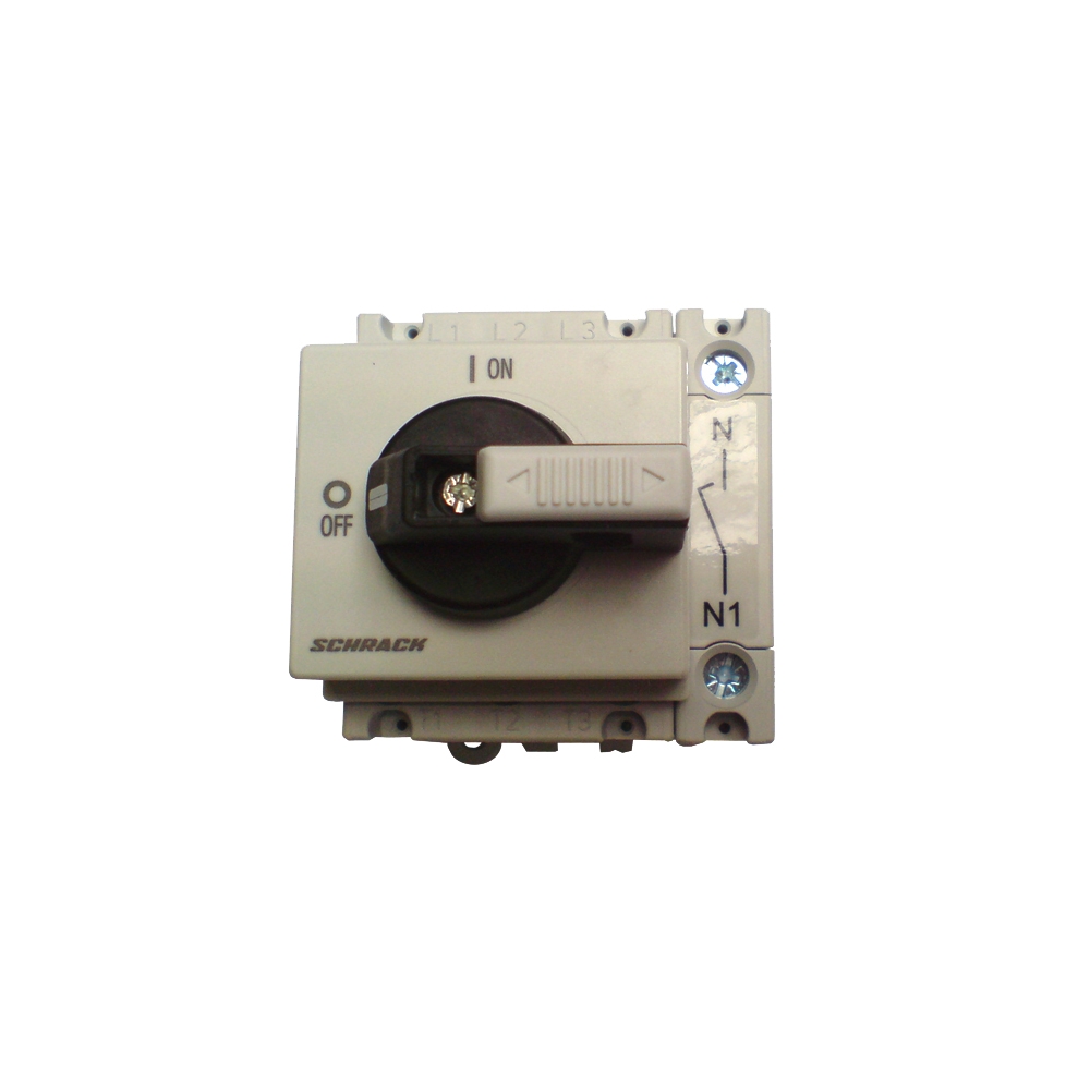 &Icirc;ntreruptor principal modular 40A negru 4p