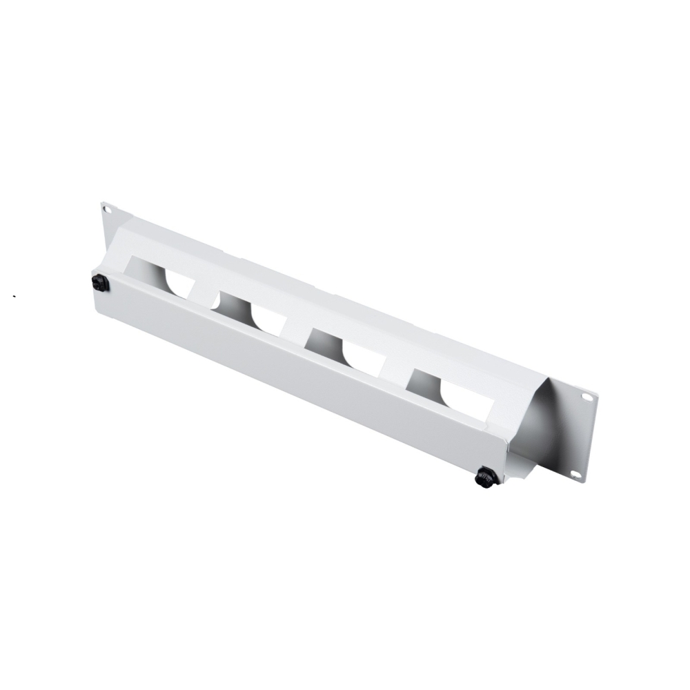 Organizator 19" cu canal de cablu, 2U, capac cu clips