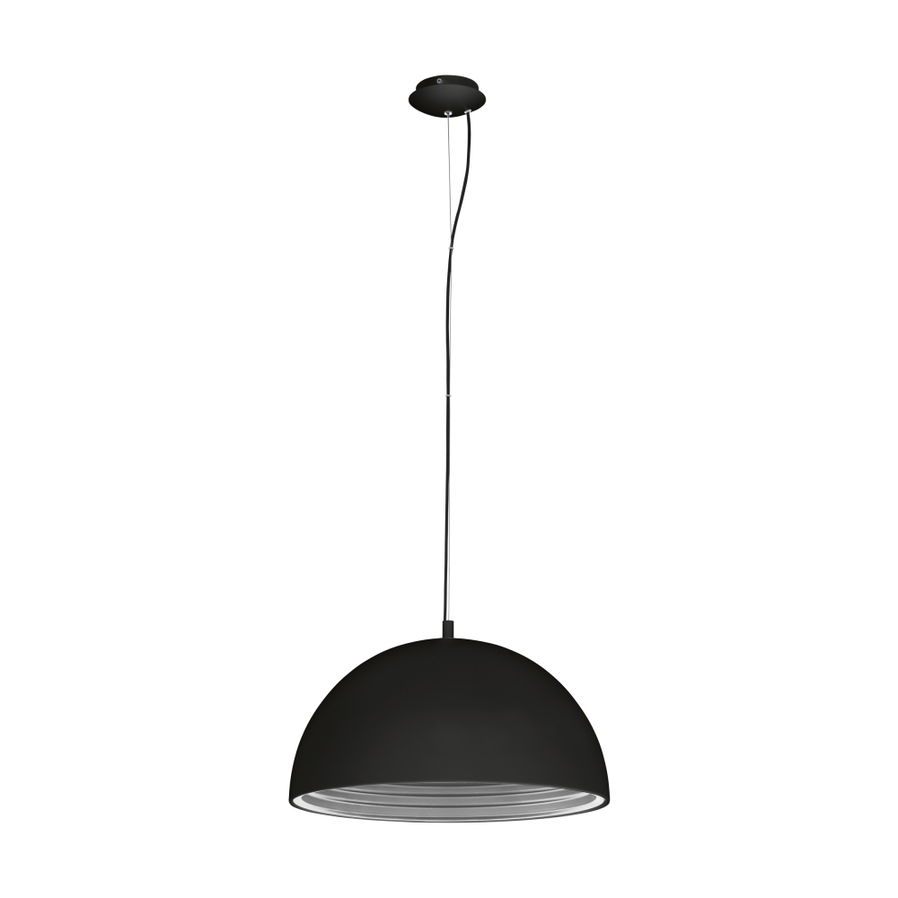 Panderas Pendant luminaire &Oslash;500 60W black/silver IP20