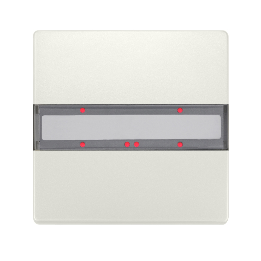 Panou 1 pereche taste, cu LED de stare, alb titan