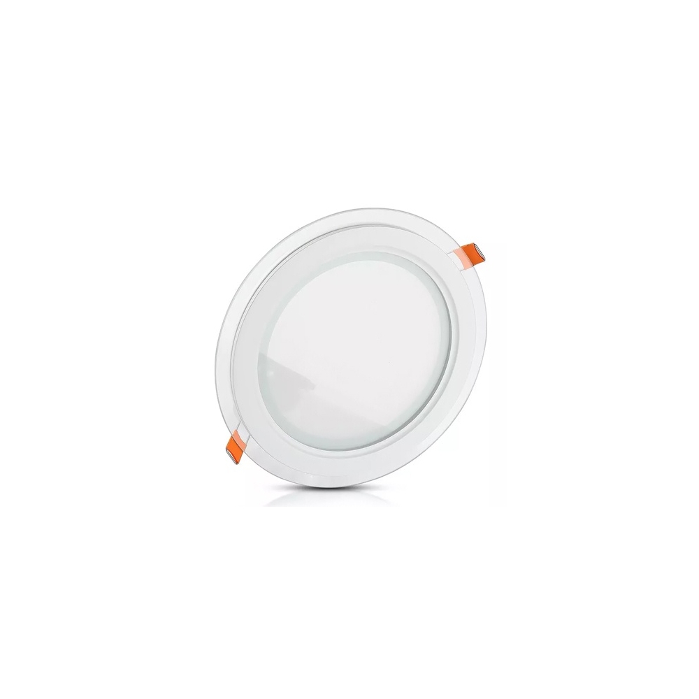 PANOU LED ROTUND INCORPORABIL 18W 4000K ALB NEUTRU, STICLA