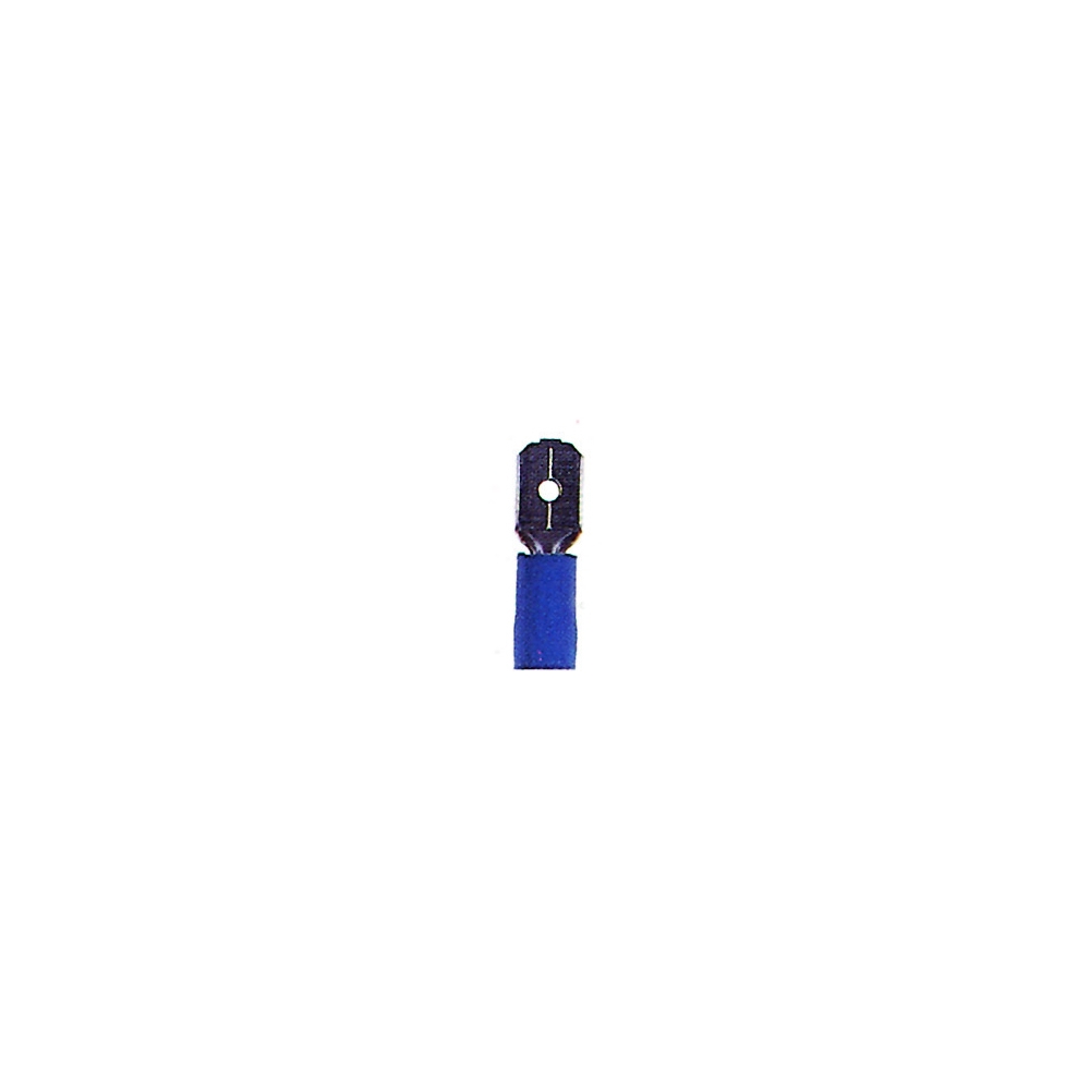 Papuc auto izolat tata 6,3 albastru, 1,5-2,5mm&sup2;