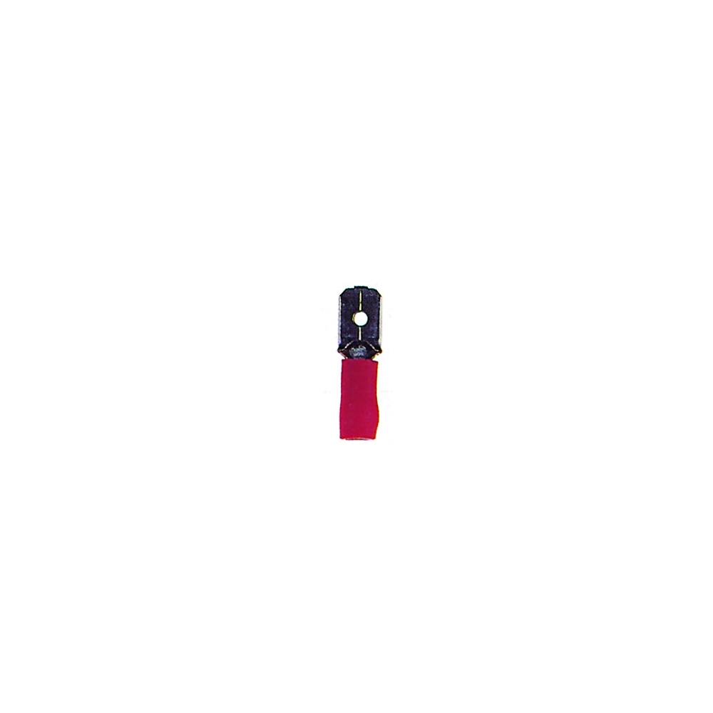 Papuc auto izolat tata 6,3 roşu, 0,25-1mm&sup2;