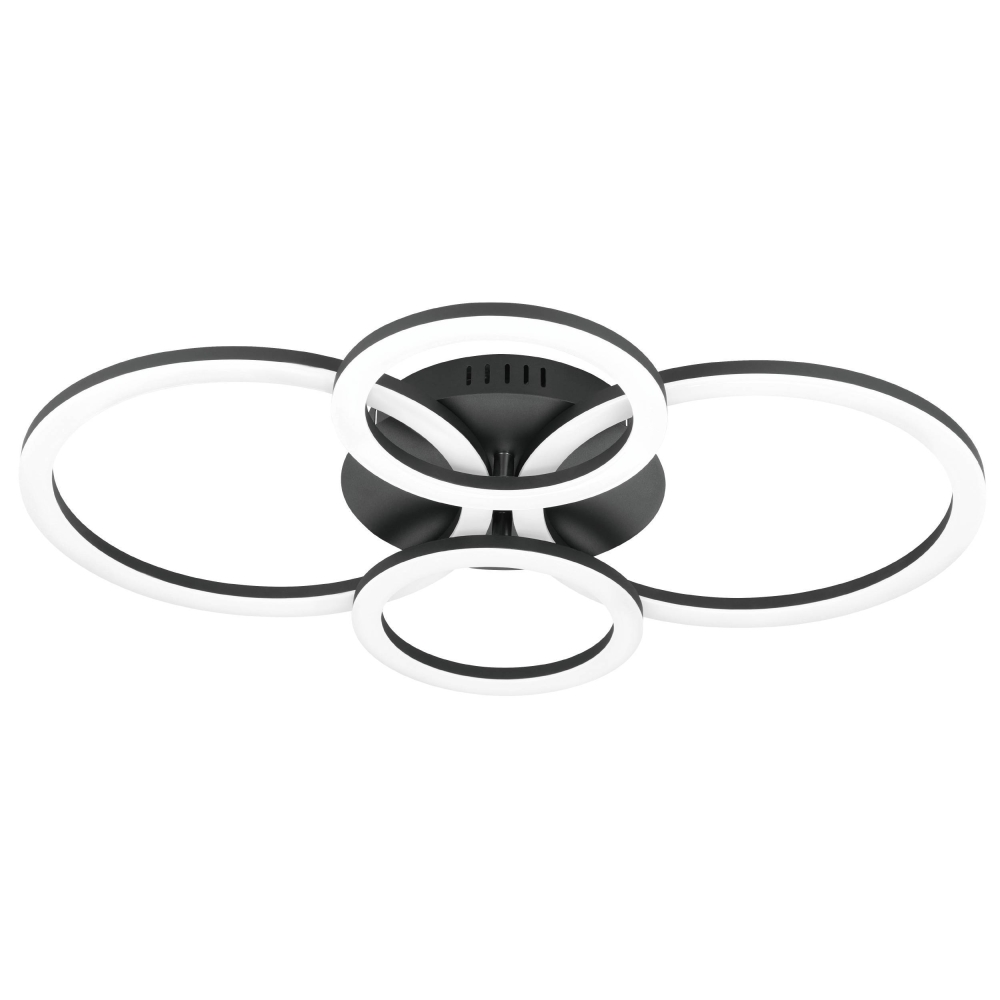 PARRAPOS-Z CL 41W 5800lm tuneable white 614X450, negru/alb