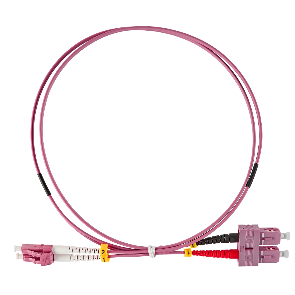 Patchcord Duplex LC/UPC - SC/UPC, 50/125&micro;m OM4, 2.0m