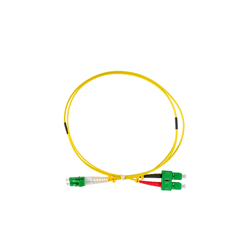 Patchcord Duplex LC/APC  /  SC/APC, 9/125&micro;m OS2, LS0H-3, 1m