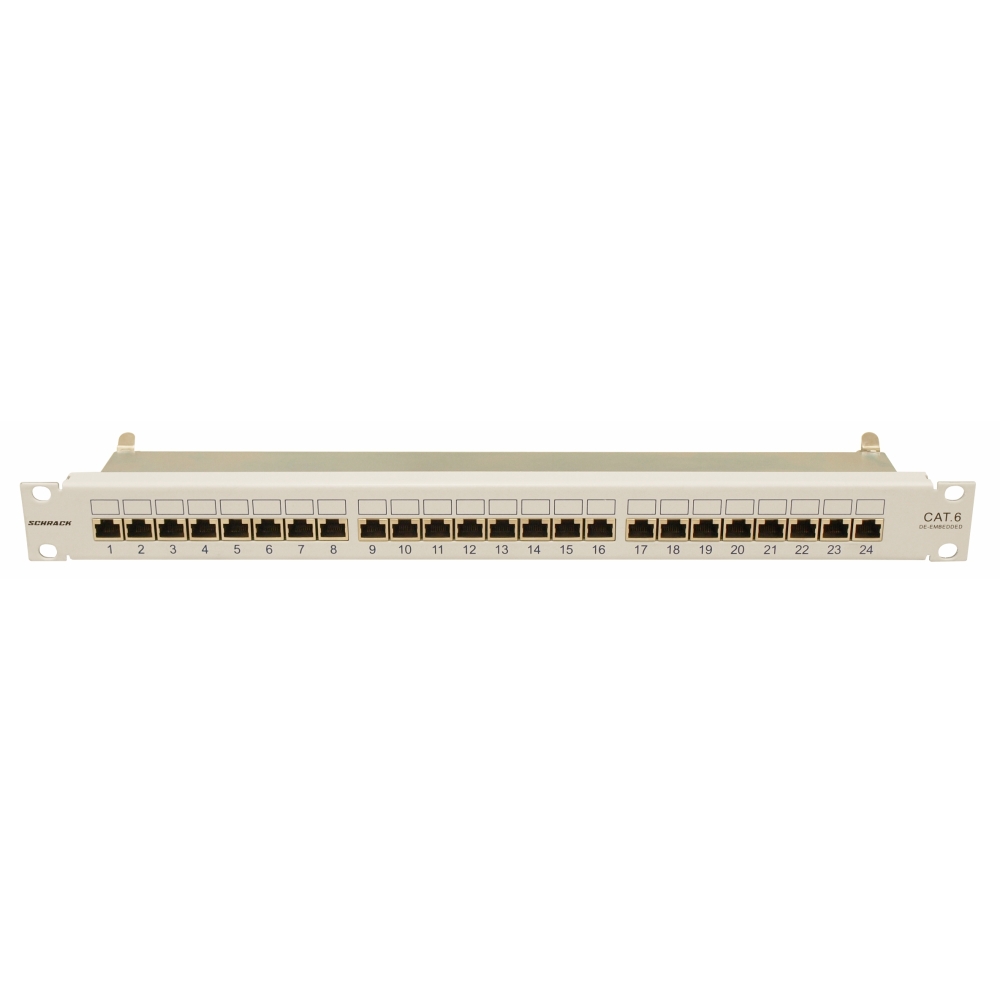 Patchpanel 19" Cat.6 ecranat 24xRJ45G