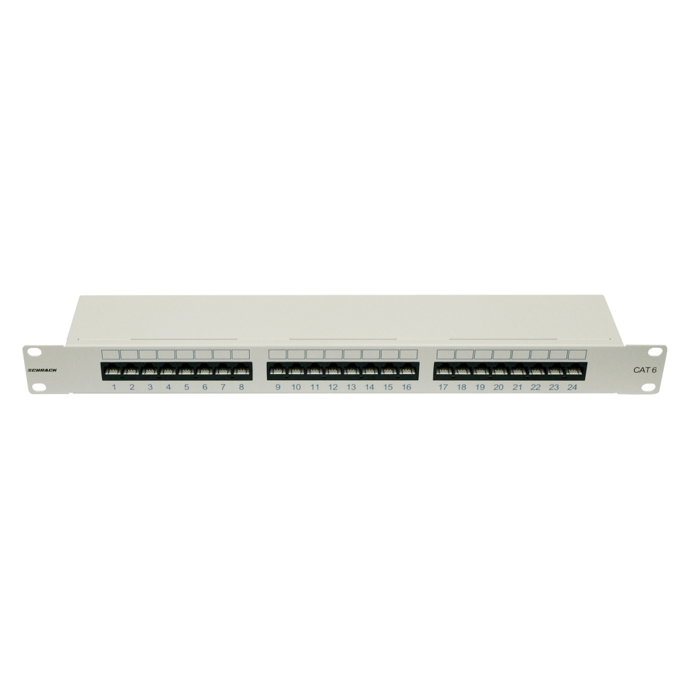 Patchpanel Cat.6 neecranat 24xRJ45U RAL7035